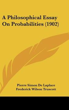 portada a philosophical essay on probabilities (1902) (en Inglés)
