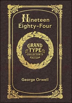 portada Large Print - Nineteen Eighty-Four - Grand Type Collector's Edition - Matte Hardcover with Dust Jacket