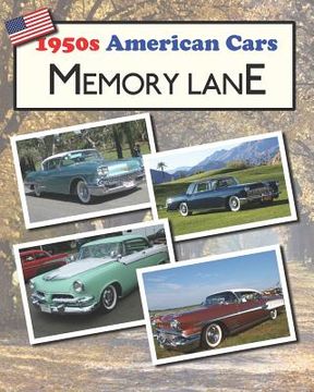 portada 1950s American Cars Memory Lane: Large print picture book for dementia patients (en Inglés)