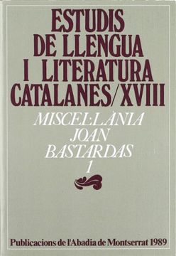 portada Miscel·Lània Joan Bastardas, 1 (in Catalá)