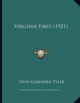 portada virginia first (1921) (in English)
