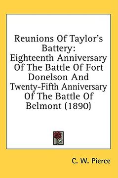 portada reunions of taylor's battery: eighteenth anniversary of the battle of fort donelson and twenty-fifth anniversary of the battle of belmont (1890) (in English)