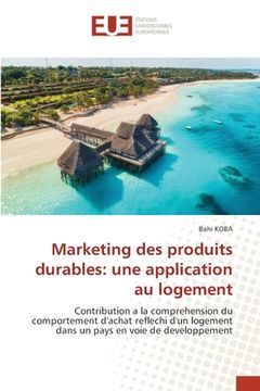 portada Marketing des produits durables: une application au logement (in French)