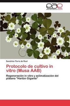 portada protocolo de cultivo in vitro (musa aab) (in Spanish)