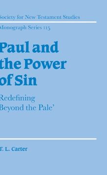 portada Paul and the Power of sin Hardback: Redefining 'beyond the Pale' (Society for new Testament Studies Monograph Series) (en Inglés)