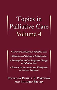 portada Topics in Palliative Care, Volume 4: Vol 4 (Topics in Palliative Care Series) (en Inglés)
