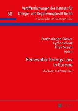 portada Renewable Energy Law in Europe: Challenges and Perspectives (en Inglés)