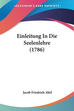 portada Einleitung In Die Seelenlehre (1786) (en Alemán)