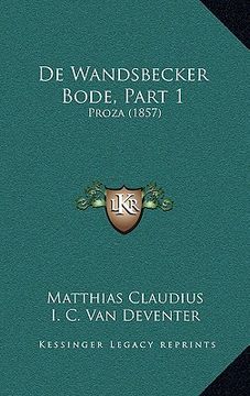 portada De Wandsbecker Bode, Part 1: Proza (1857)