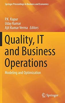 portada Quality, it and Business Operations: Modeling and Optimization (Springer Proceedings in Business and Economics) (in English)