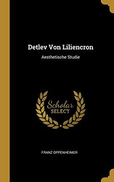 portada Detlev Von Liliencron: Aesthetische Studie 