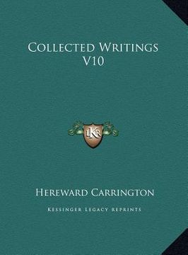 portada collected writings v10 (en Inglés)
