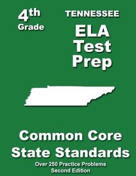 portada Tennessee 4th Grade ELA Test Prep: Common Core Learning Standards (en Inglés)