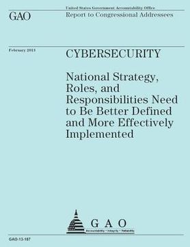 portada Report to Congressional Addressees: CyberSecurity (en Inglés)