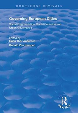 portada Governing European Cities: Social Fragmentation, Social Exclusion and Urban Governance (Routledge Revivals) (in English)