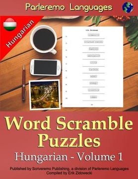 portada Parleremo Languages Word Scramble Puzzles Hungarian - Volume 1 (en Húngaro)