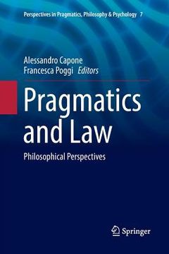 portada Pragmatics and Law: Philosophical Perspectives (en Inglés)