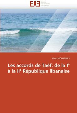 portada Les Accords de Taef: de La I a la II Republique Libanaise