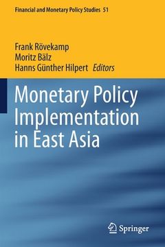portada Monetary Policy Implementation in East Asia (en Inglés)