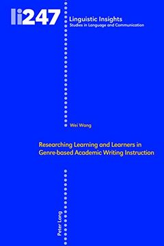 portada Researching Learning and Learners in Genre-Based Academic Writing Instruction (Linguistic Insights) (in English)