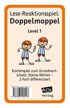 portada Lese-Reaktionsspiel: Doppelmoppel Level 1: Kartenspiel zum Grundwortschatz: Kleine Wörter - 2-Fach Differenziert (1. Bis 4. Klasse) (en Alemán)