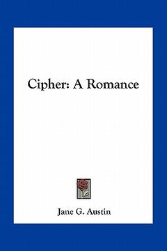portada cipher: a romance