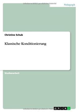 portada Klassische Konditionierung (German Edition)