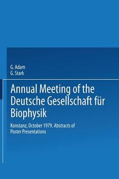 portada annual meeting of the deutsche gesellschaft fa1/4r biophysik: konstanz, october 1979. abstracts of poster presentations