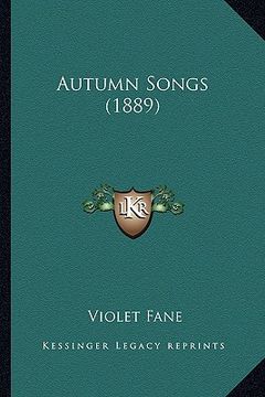 portada autumn songs (1889) (en Inglés)
