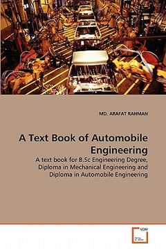 portada a text book of automobile engineering (en Inglés)