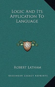 portada logic and its application to language (en Inglés)