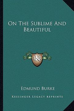 portada on the sublime and beautiful