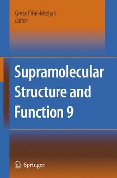 portada Supramolecular Structure and Function 9 (en Inglés)