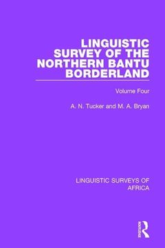 portada Linguistic Survey of the Northern Bantu Borderland: Volume Four