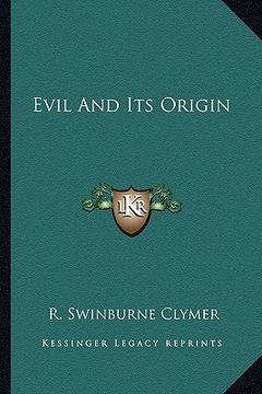 portada evil and its origin (in English)