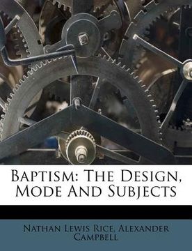 portada baptism: the design, mode and subjects (in English)