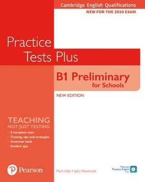 portada Cambridge English Qualifications: B1 Preliminary for Schools Practice Tests Plus Student's Book Without key (en Inglés)
