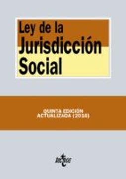 portada LEY DE LA JURISDICCION SOCIAL (5ª ED.) (En papel)