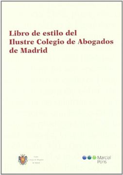 portada Libro de Estilo del Ilustre Colegio de Abogados de Madrid