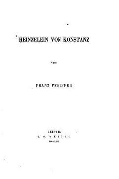 portada Heinzelein von Konstanz (en Alemán)