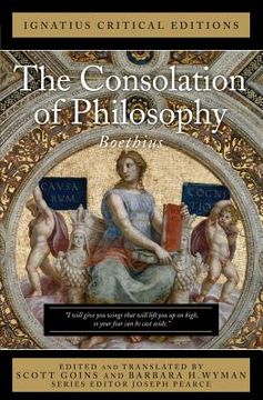 portada the consolation of philosophy: ignatius critical editions (en Inglés)