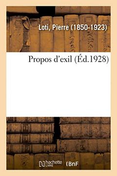 portada Propos D'exil (Histoire) (in French)