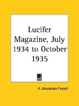 portada lucifer magazine, july 1934 to october 1935 (en Inglés)