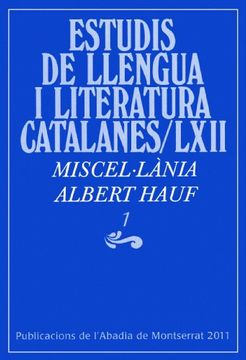 portada Miscel·lània Albert Hauf, 1 (Estudis de Llengua i Literatura Catalanes)