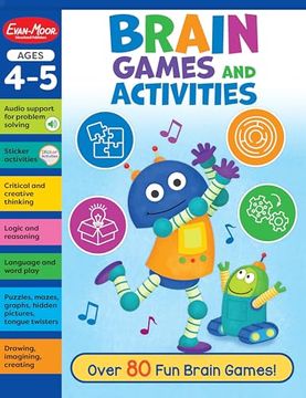 portada Brain Games and Activities, Ages 4 - 5 Workbook (in English)