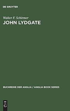 portada John Lydgate (Buchreihe der Anglia (en Alemán)