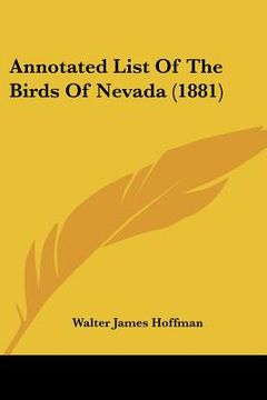 portada annotated list of the birds of nevada (1881)