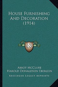 portada house furnishing and decoration (1914) (in English)