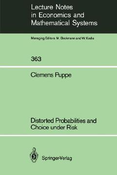 portada distorted probabilities and choice under risk (en Inglés)