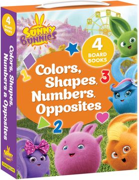 portada Sunny Bunnies: Colors, Shapes, Numbers & Opposites: 4 Board Books (us Edition) (in English)